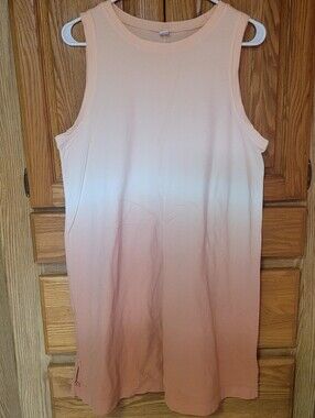 Old Navy Vintage Dip-Dyed Sleeveless Swing Dress, 100% Cotton, Size L